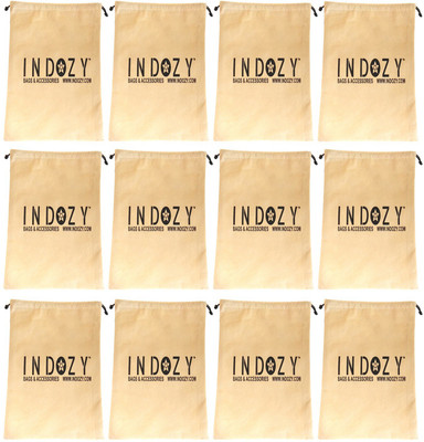 

INDOZY Shoe Pouch(Beige), Biege plain 12pc