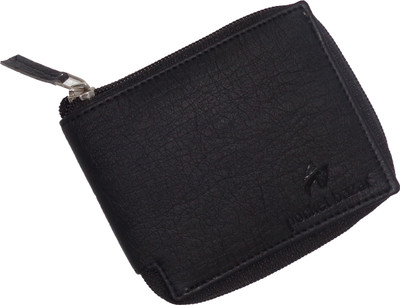 pocket bazar Men Black Artificial Leather Wallet(3 Card Slots)