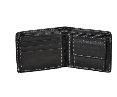 

hydensyde Boys Black Genuine Leather Wallet(6 Card Slots)