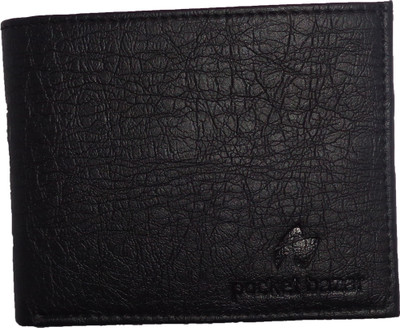 

pocket bazar Men Casual Black Artificial Leather Wallet(5 Card Slots)