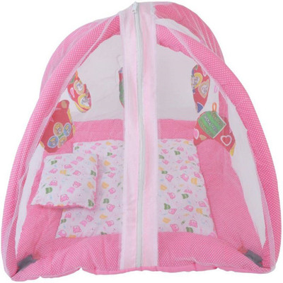 

Chote Janab Baby Play Gym with Mosquito Net Mosquito Net Crib(Fabric, Pink)
