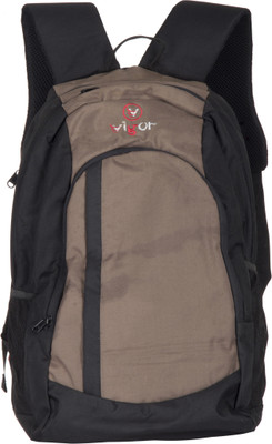 

Vigor SIDE PATTI 30 L Backpack(Black, Beige), Red & white