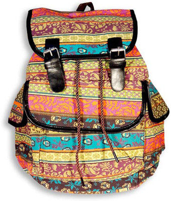 

Dineshalini Creations Multicoloured Trendy Backpack 38 L Backpack(Multicolor), Brown