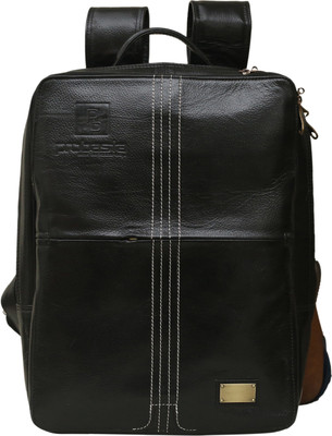 

Probasta Tomin Black Leather 19 L Backpack(Black)