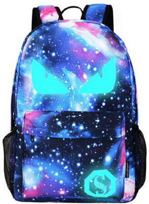 

Probasta Multicolor Galaxy Eyes Print 14 L Backpack(Blue)