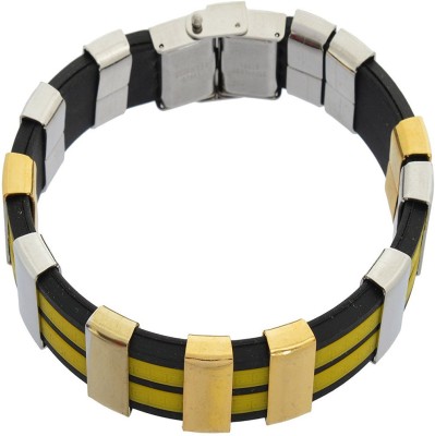 Sanaa Creations Stainless Steel Silver, Gold-plated Bracelet