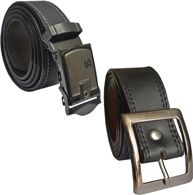 

LOOPA Men Formal Black Synthetic Belt