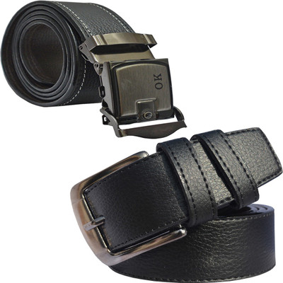 

LOOPA Men Formal Black Synthetic Belt