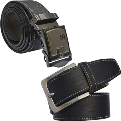 

LOOPA Men Formal Black Synthetic Belt