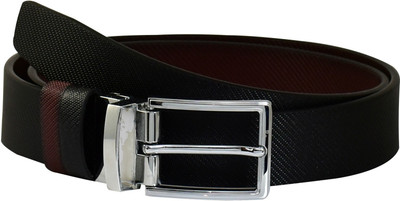 

Ammvi Creations Men Black, Brown Metal Reversible Belt
