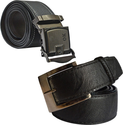 

LOOPA Men Formal Black Synthetic Belt