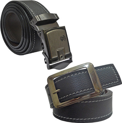 

LOOPA Men Formal Black Synthetic Belt
