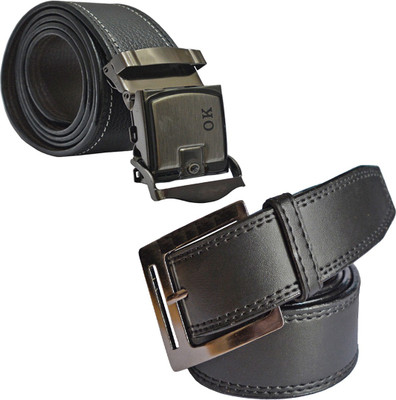 

LOOPA Men Formal Black Synthetic Belt