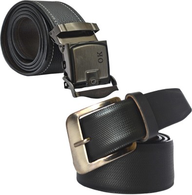 

LOOPA Men Formal Black Synthetic Belt