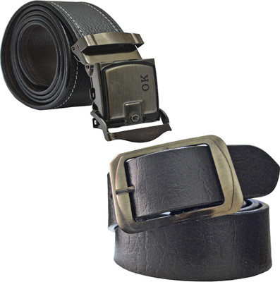 

LOOPA Men Formal Black Synthetic Belt