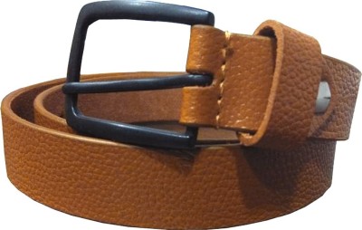 

JusTrack Men & Women Formal Tan Genuine Leather Reversible Belt