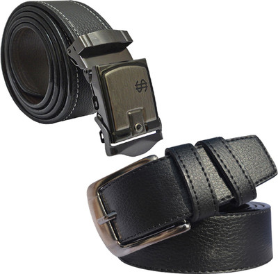 

LOOPA Men Formal Black Synthetic Belt
