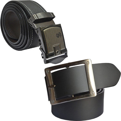 

LOOPA Men Formal Black Synthetic Belt