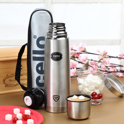 cello SS_Lifestyle_50ML 500 ml Flask(Pack of 1, Silver, Steel)
