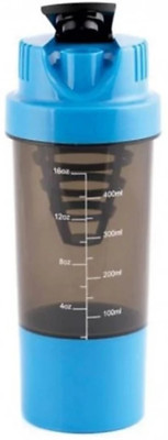 

alpha.sm GYM SHAKER BOTTLE BLUE 500 ml Shaker(Pack of 1, Blue)