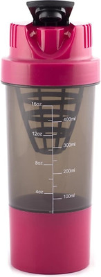 

alpha.sm GYM SHAKER BOTTLE PINK 500 ml Shaker(Pack of 1, Pink)