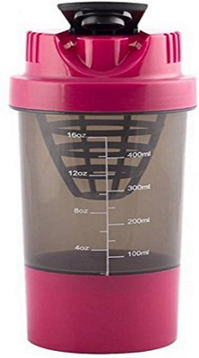 

Galaxy Gifts Store SHAKER FOR GYM 500 ml Shaker(Pack of 1, Pink), Multicolor