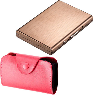 

Stealodeal 15 Card Holder(Set of 2, Pink)