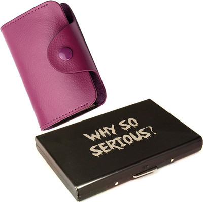 

Stealodeal 15 Card Holder(Set of 2, Purple, Black)