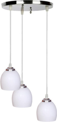 Somil Trebly Pendant Lamp Ceiling Lamp(White, Silver)