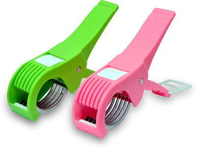 

Jen Combo 2pcs Vegetable Cutter Vegetable & Fruit Chopper(2 pcs Vegetable Cutter), Green;pink