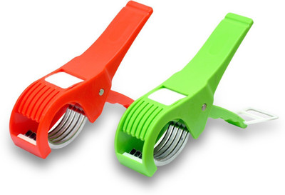 

Jen Combo 2pcs Vegetable Cutter Vegetable & Fruit Chopper(2 pcs Vegetable Cutter), Green;red