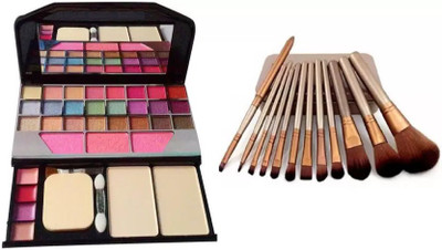 

hich Makeup Kit and Makeup Brush Set (12 Peice)(Set of 2)