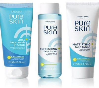 Oriflame Sweden oriflame face wash , toner and face lotion combo (pack of 3 )(Set of 3)