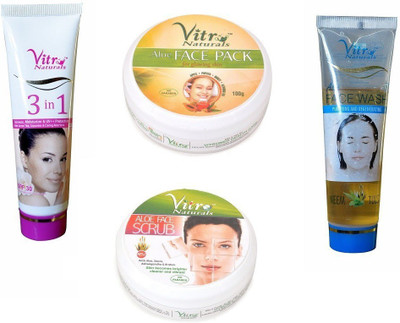 

Vitro Naturals Combo Pack Of Facial Kit(Set of 4)
