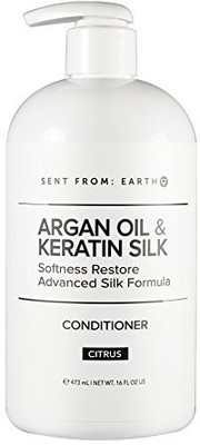 

Sent From Earth Argan Oil & Keratin Silk Softness Restore Advanced Silk Formula Conditioner 16Oz.(473.18 ml)