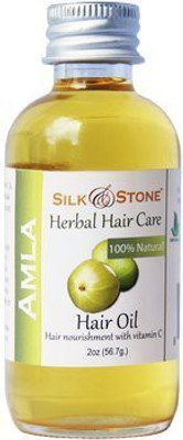 

Silk & Stone Natural Botanical Amla Hair Oil For Shiny Healthy Strong And Beautiful Hair. A Moisturizing And Conditioning Treatment For The Hair And Scalp.(59.15 ml)