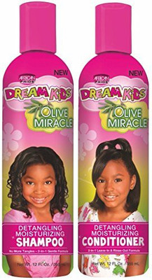 

African Pride Dream Kids Olive Miracle Detangling Shampoo And Conditioner Combo Set(355 ml)