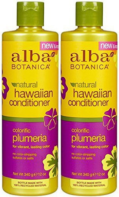 

Alba Botanica Hawaiian Replenishing Hair Conditioner Plumeria 12 Oz 2 Pk(354.88 ml)
