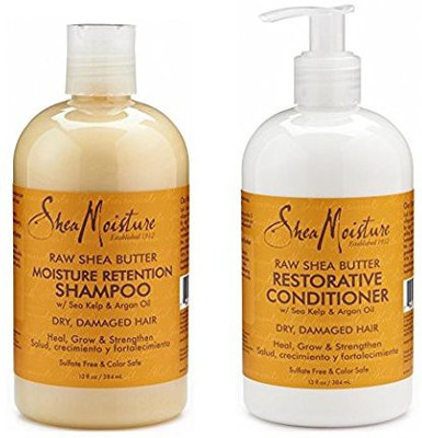 

Shea Moisture Raw Shea Butter Restorative Shampoo 13Oz And Conditioner Bundle 13Oz(384.46 ml)