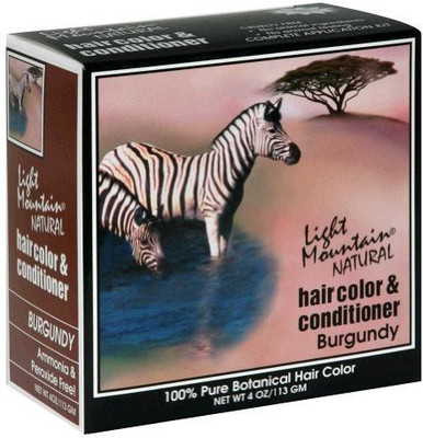 

LIGHT MOUNTAIN Hair Color & Conditioner- Burgundy 4 Oz Powder(118.29 ml)