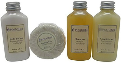 

Poggesi Coco Mango Travel Set Includes One Of Each Shampoo Conditioner Lotion And Soap(236 ml)