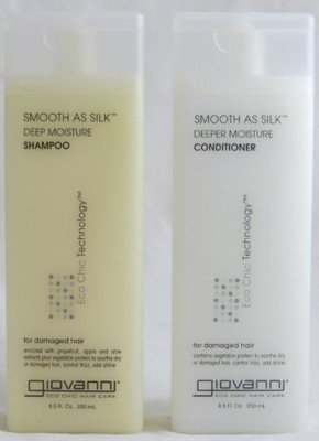 

Giovanni Cosmetics - Eco Chic Smooth As Silk Shampoo & Conditioner 8.5 Fluid Ounce250 Milliliter - Deep Moisture For Chemically Processed Hair(251.38 ml)