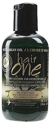 

Hair One Argan Oil Hair Cleanser Conditioner For Curly Hair 3 Oz. Pack Of 2(88.72 ml)