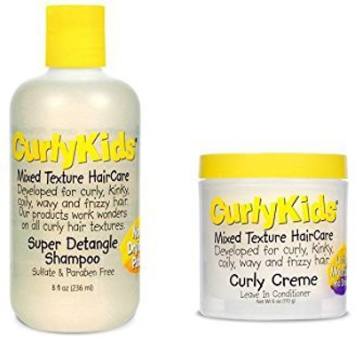

CurlyKids Mixed Haircare - Curly Creme Conditioner &Amp Super Detangling Shampoo Bundle(236 ml)