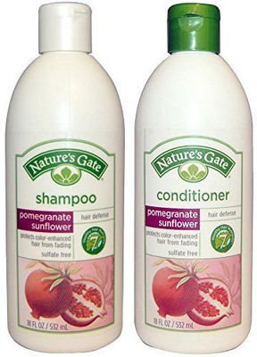 

Nature's Gate All Natural Organic Pomegranate Sunflower Defense Shampoo And Conditioner(532.32 ml)