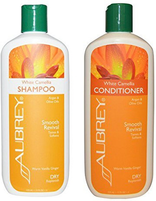 

Aubrey Organics White Camellia Shampoo And White Camellia Conditioner Bundle With Argan And Olive Oils For DryReplenish 11 Fl Oz 325 Ml Each(325 ml)
