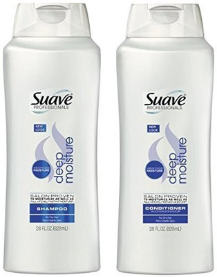 

Unilever Suave Professional Deep Moisture Shampoo & Conditioner, 28 Fl. Oz. Each(828 ml)