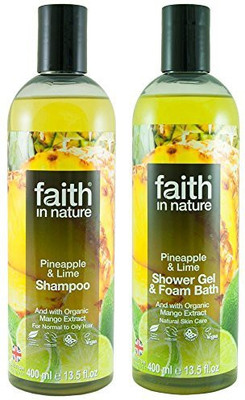 

Faith In Nature Pineapple And Lime Shampoo And Conditioner Duo Pack(400 ml)