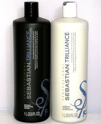 

SEBASTIAN Trilliance Shine Shampoo & Conditioner Liter Duo 33.8Oz Each(999.59 ml)