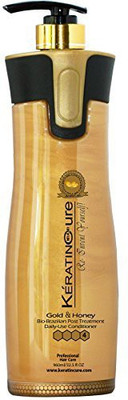 

Keratin Cure Sulfate Free Moisturizing Hair Gold & Honey Bio #4 Conditioner 960Ml32 Fl Oz With Argan Oil & Shea Butter(960 ml)